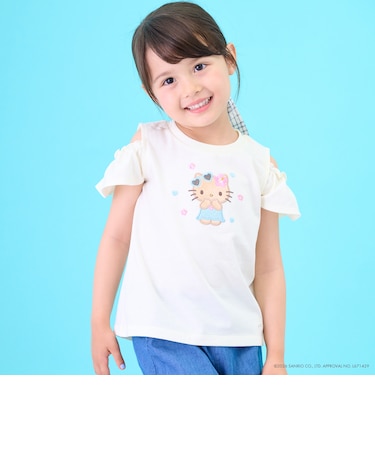 【サンリオキャラクターズ/冷感】肩あきグラフィック半袖Tシャツ
