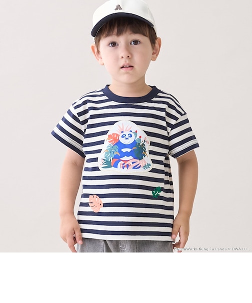 【WEB別注】【カンフーパンダ】ボーダー半袖Tシャツ