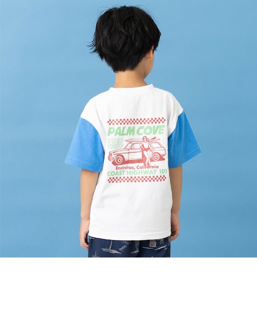 【綿100%】【365D.】アソートドライブプリント半袖Tシャツ