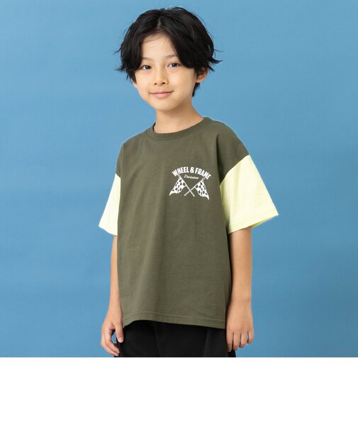 【綿100%】【365D.】アソートドライブプリント半袖Tシャツ