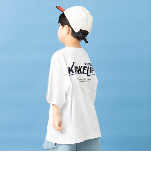 【親子リンク】バックロゴ刺しゅうビック半袖Tシャツ