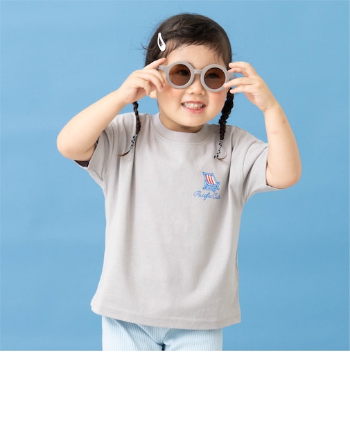 【綿100】【365D.】アソートビーチプリント半袖Tシャツ