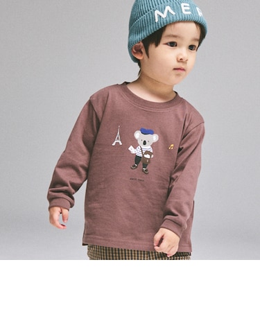 【WEB別注カラーあり】【プティプラ】BOYS長袖Tシャツ