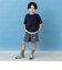 裾レイヤード風ワイドシルエット半袖Tシャツ