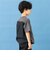 背面異素材切替ワイドシルエット半袖Tシャツ