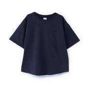 背面異素材切替ワイドシルエット半袖Tシャツ