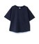 背面異素材切替ワイドシルエット半袖Tシャツ