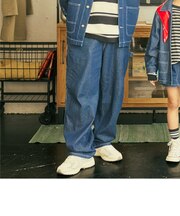 【アジャスター付き】【親子リンク】【DAD】デニムペインターパンツ