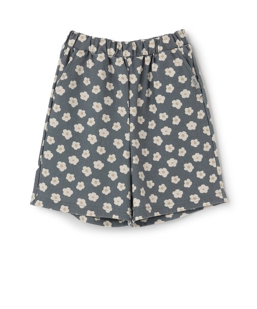のびっとカットツイル柄ショートパンツ