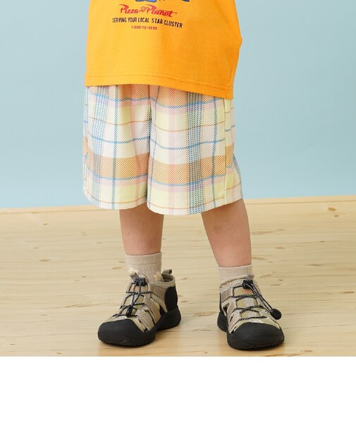 のびっとカットツイル柄ショートパンツ