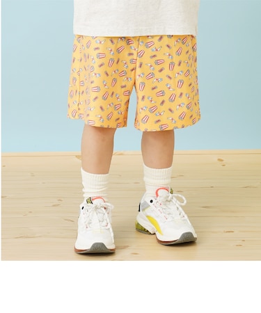 のびっとカットツイル柄ショートパンツ