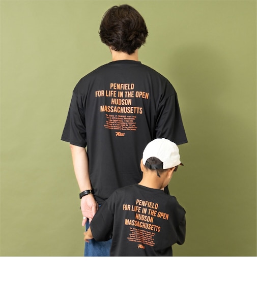 【Penfield】【親子リンク】【接触冷感】DADメッセージロゴバックBIG Tシャツ