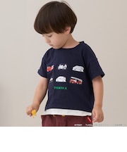 【TOMICA】裾重ね着半袖Tシャツ