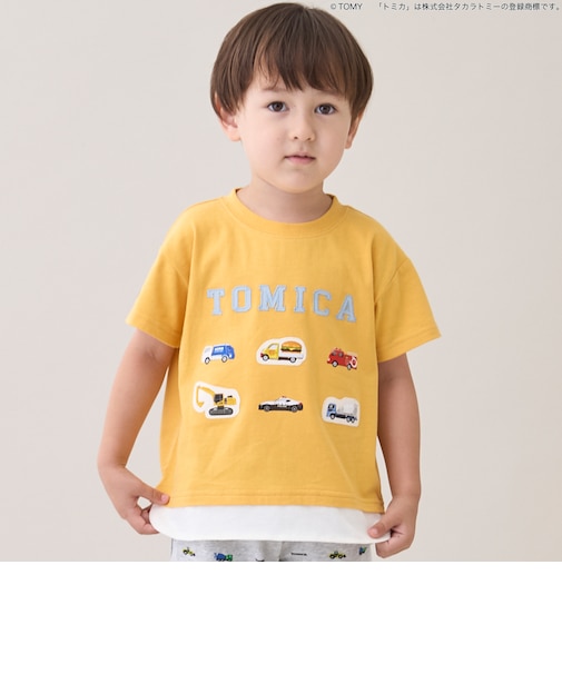 【TOMICA】裾重ね着半袖Tシャツ