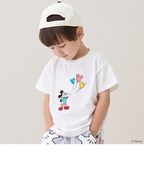 【Disney】アソートアップリケ半袖Tシャツ