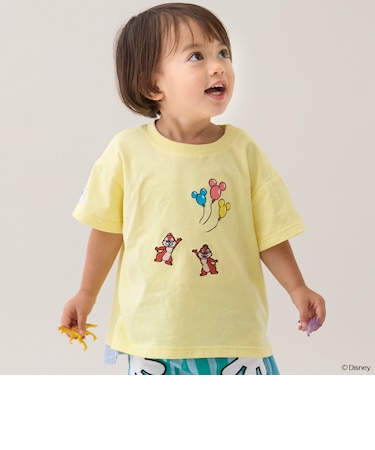【Disney】アソートアップリケ半袖Tシャツ