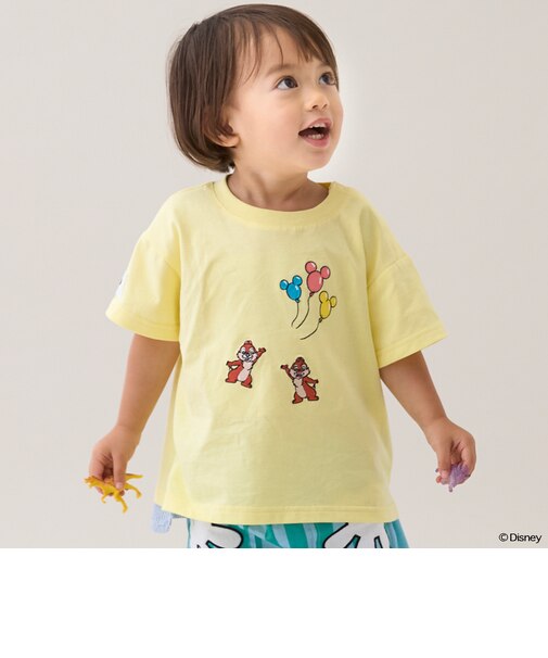 【Disney】アソートアップリケ半袖Tシャツ