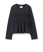 【リンク】シャーリングペプラムTシャツ