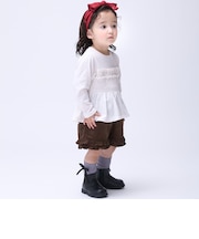 裾フリルショートパンツ