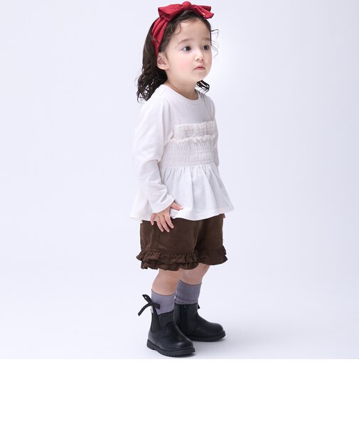 裾フリルショートパンツ