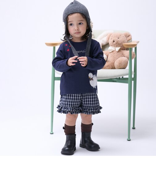 裾フリルショートパンツ