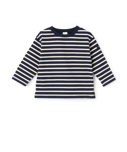 【防汚加工】ボーダー長袖Tシャツ