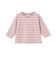 【防汚加工】ボーダー長袖Tシャツ