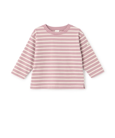 【防汚加工】ボーダー長袖Tシャツ