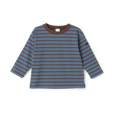 【防汚加工】ボーダー長袖Tシャツ