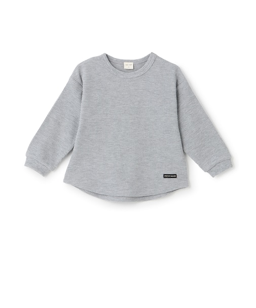 【防汚加工】ワッフル長袖Tシャツ