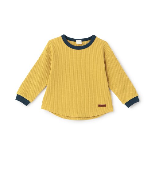 【防汚加工】ワッフル長袖Tシャツ