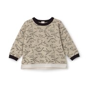 総柄長袖Tシャツ