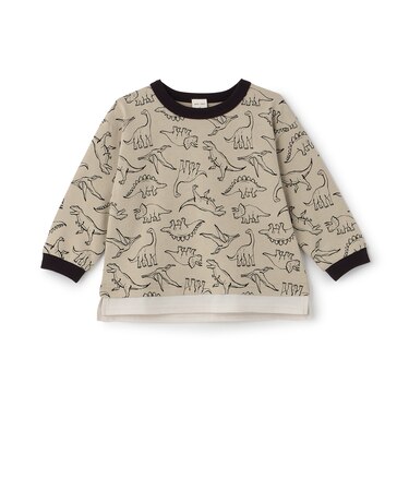 総柄長袖Tシャツ
