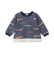 総柄長袖Tシャツ
