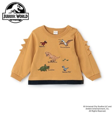 【JURASSIC WORLD】さがら刺しゅう長袖Tシャツ