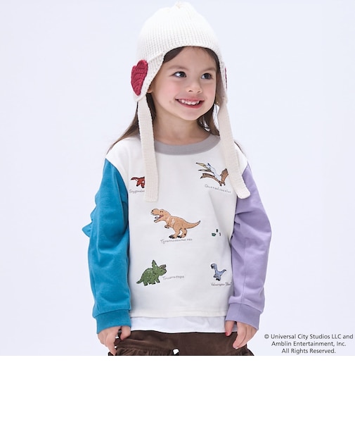 【JURASSIC WORLD】さがら刺しゅう長袖Tシャツ