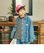 【予約商品】【親子リンク】デニムカバーオール