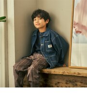 【予約商品】【親子リンク】デニムカバーオール