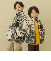 リバーシブル総柄ボアジャケット