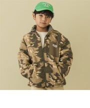 リバーシブル総柄ボアジャケット