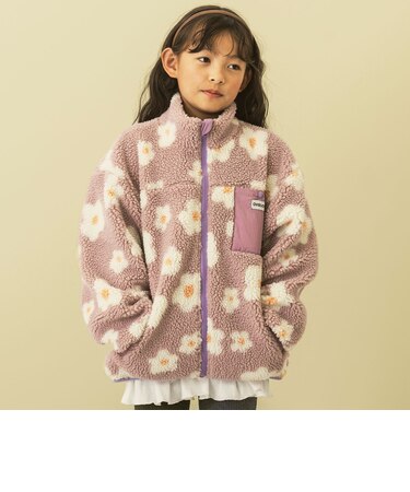 リバーシブル総柄ボアジャケット