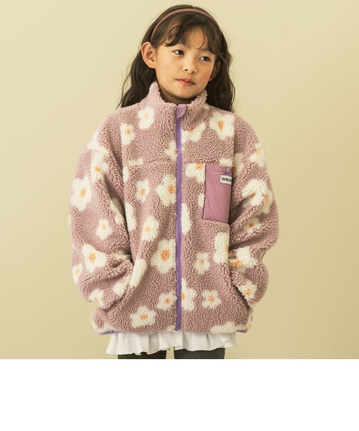 リバーシブル総柄ボアジャケット