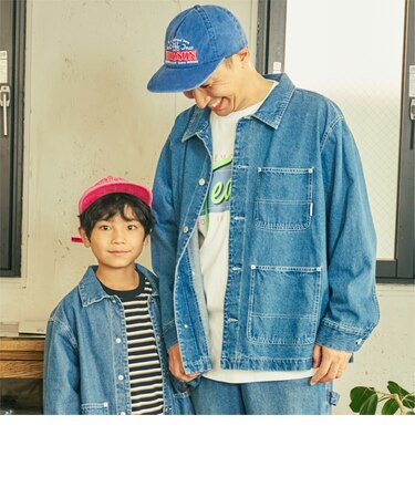 【予約商品】【親子リンク】【DAD】デニムカバーオール