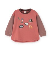 アソート刺しゅうワッペン長袖Tシャツ