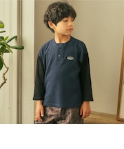 ワッフルワイド長袖Tシャツ