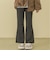 リブフレアパンツ