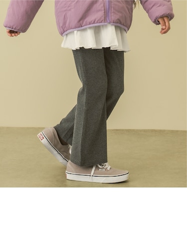 リブフレアパンツ