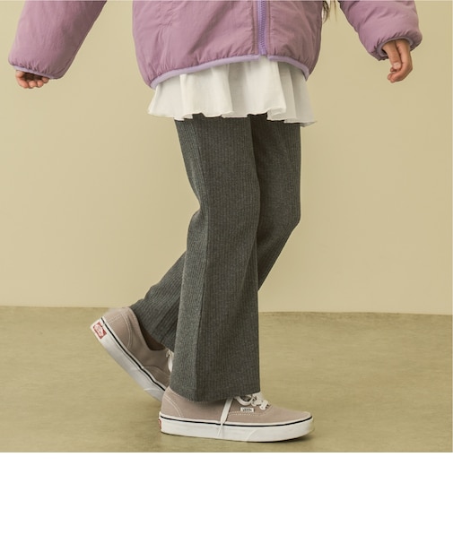 リブフレアパンツ