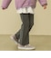 リブフレアパンツ