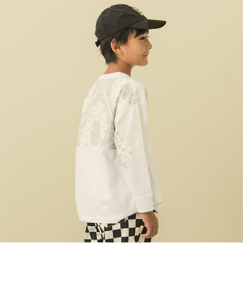 エルボーパッチ切り替え長袖Tシャツ｜プティマインの通販｜&mall